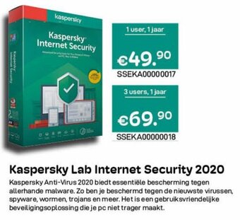 CompuDeals Kaspersky Lab Internet Security 2020 aanbieding