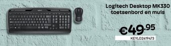 CompuDeals Logitech Desktop MK330 toetsenbord en muis aanbieding