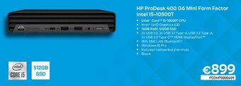 CompuDeals HP ProDesk 400 G6 Mini Form Factor Intel i5-10500T aanbieding