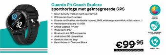 Guardo Fit Coach Explore sporthorloge met geintegreerde GPS