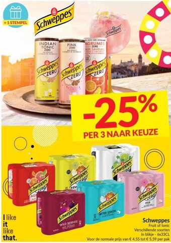 Intermarché Schweppes aanbieding