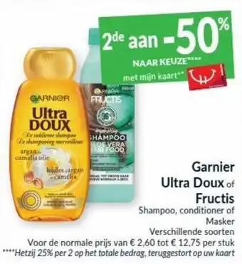 Intermarché Garnier Ultra Doux of Fructis aanbieding