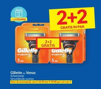 Intermarché Gillette ou Venus aanbieding