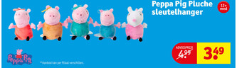 Peppa pig pluche sleutelhanger
