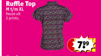 Kruidvat Ruffle top aanbieding