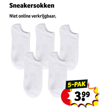 Kruidvat Sneakersokken aanbieding