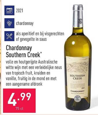 ALDI Chardonnay Southern Creek aanbieding