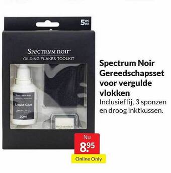 Spectrum Noir Gereedschapsset Voor Vergulde Vlokken