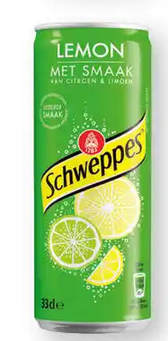 BelBev Schweppes Lemon 6x33 cl aanbieding