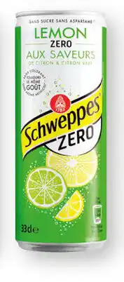 BelBev Schweppes Lemon Zero 6x33 cl aanbieding
