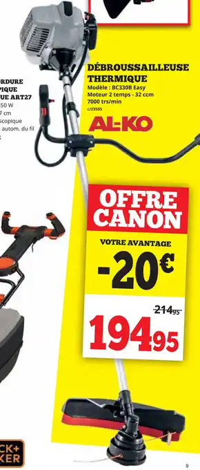 Dema Al-ko Debroussailleuse Thermique aanbieding