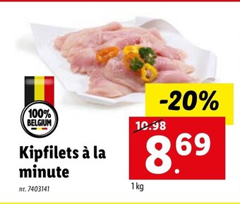 Lidl Kipfilets a la minute 1 Kg aanbieding