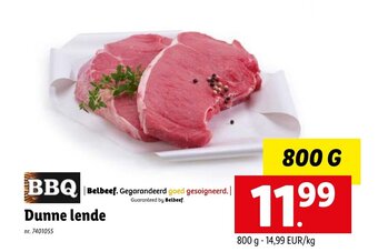 Lidl Bbq Dunne lende 800 g aanbieding