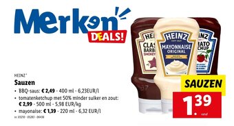 Lidl Heinz Sauzen aanbieding