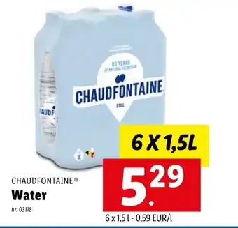 Lidl Chaudfontaine Water 6x1,5 L aanbieding