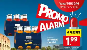 Lidl Italiamo Alcoholvrij aperitief 6x98 ml aanbieding