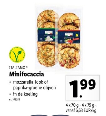 Lidl Italiamo Minifocaccia aanbieding