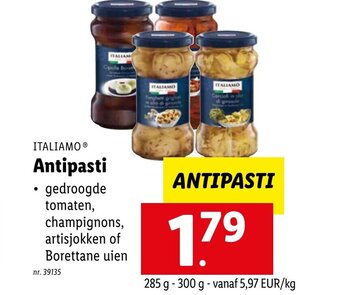 Lidl Italiamo Antipasti aanbieding
