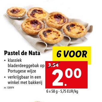 Lidl Pastel de Nata aanbieding
