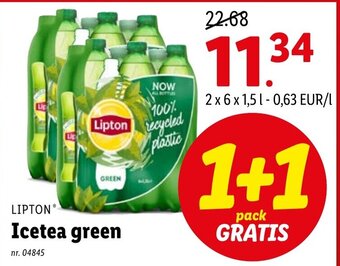 Lidl Lipton Icetea Green aanbieding