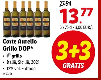 Lidl Corte Aurelio Grillo Dop aanbieding