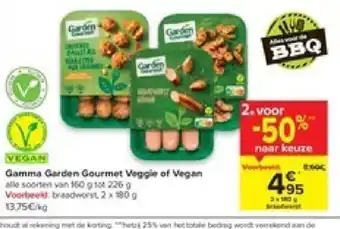 Carrefour Gamme Garden Gourmet Veggie of Vegan aanbieding