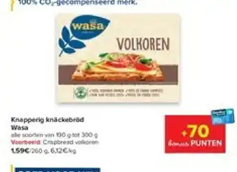Carrefour Wasa Knapperig Knackered aanbieding