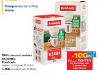 Carrefour Rombouts Filterkoffie aanbieding