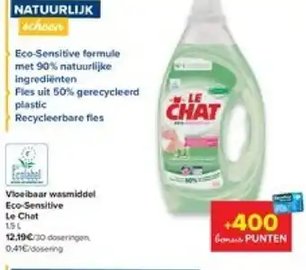 Carrefour Le Chat Vloeibaar Wasmiddel Eco-Sensitive aanbieding