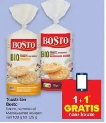 Carrefour Bosto Toasts Bio aanbieding