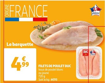 Auchan Filets De Poulet Duc 720g aanbieding