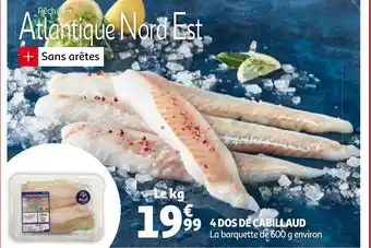 Auchan 4 Dos Cabillaud Le kg aanbieding