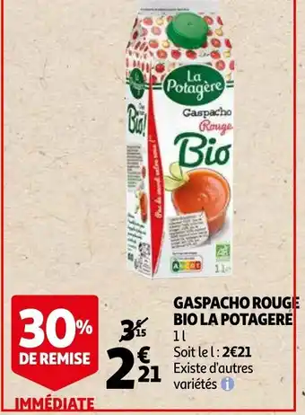 Gaspacho Rouge Bio La Potagere 1L