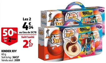 Auchan Kinder Joy 60g aanbieding