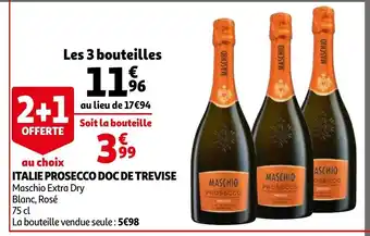 Auchan Italie Prosecco Doc De Trevise 75 cl aanbieding
