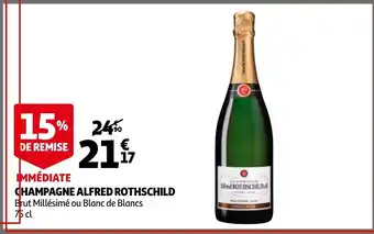 Auchan Champagne Alfred Rothschild 75 cl aanbieding