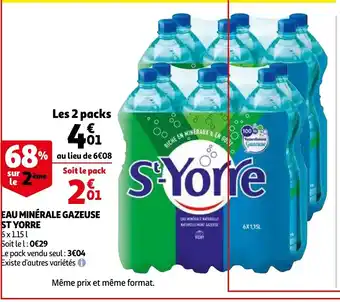 Eau Minerale Gazeuse St Yorre 6 x 115L