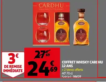 Coffret Whisky Cardhu 12 Ans 70 cl