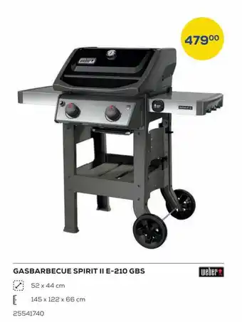 Gasbarbecue Spirti II E-210 GBS