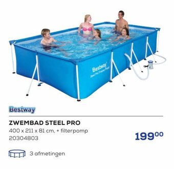 Supra Bazar Bestway Zwembad Steel Pro aanbieding