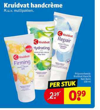 Kruidvat Handcreme aanbieding