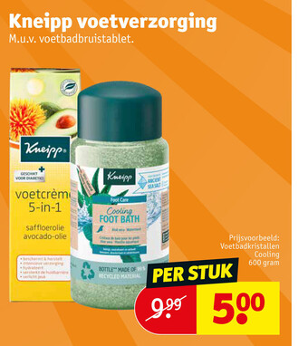 Kruidvat Kneipp voetverzorging aanbieding