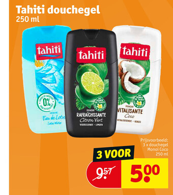 Kruidvat Tahiti douchegel aanbieding