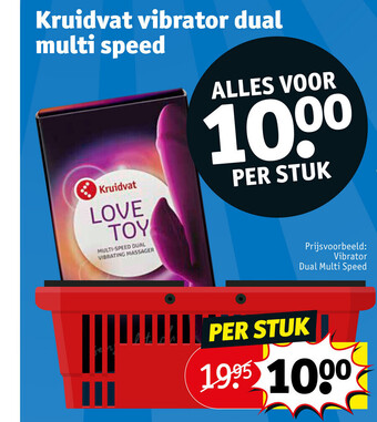 Kruidvat Vibrator dual multi speed aanbieding