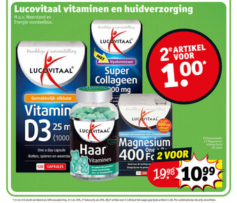 Kruidvat Lucovitaal vitaminen en huidverzorging aanbieding