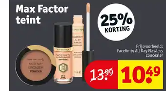 Kruidvat Max factor teint aanbieding