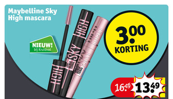 Kruidvat Maybelline sky high mascara aanbieding