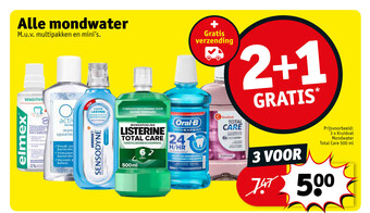 Kruidvat Alle mondwater aanbieding