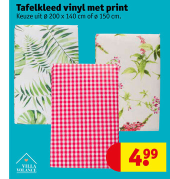 Kruidvat Tafelkleed vinyl met print aanbieding
