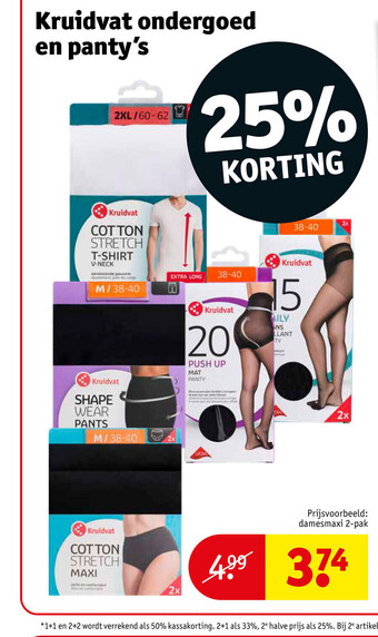 Kruidvat Ondergoed en panty's aanbieding